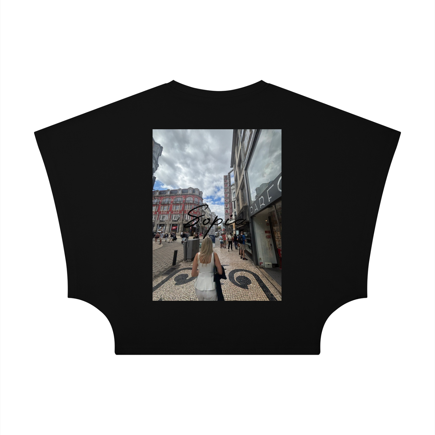 Women's Cropped Dolman T-Shirt