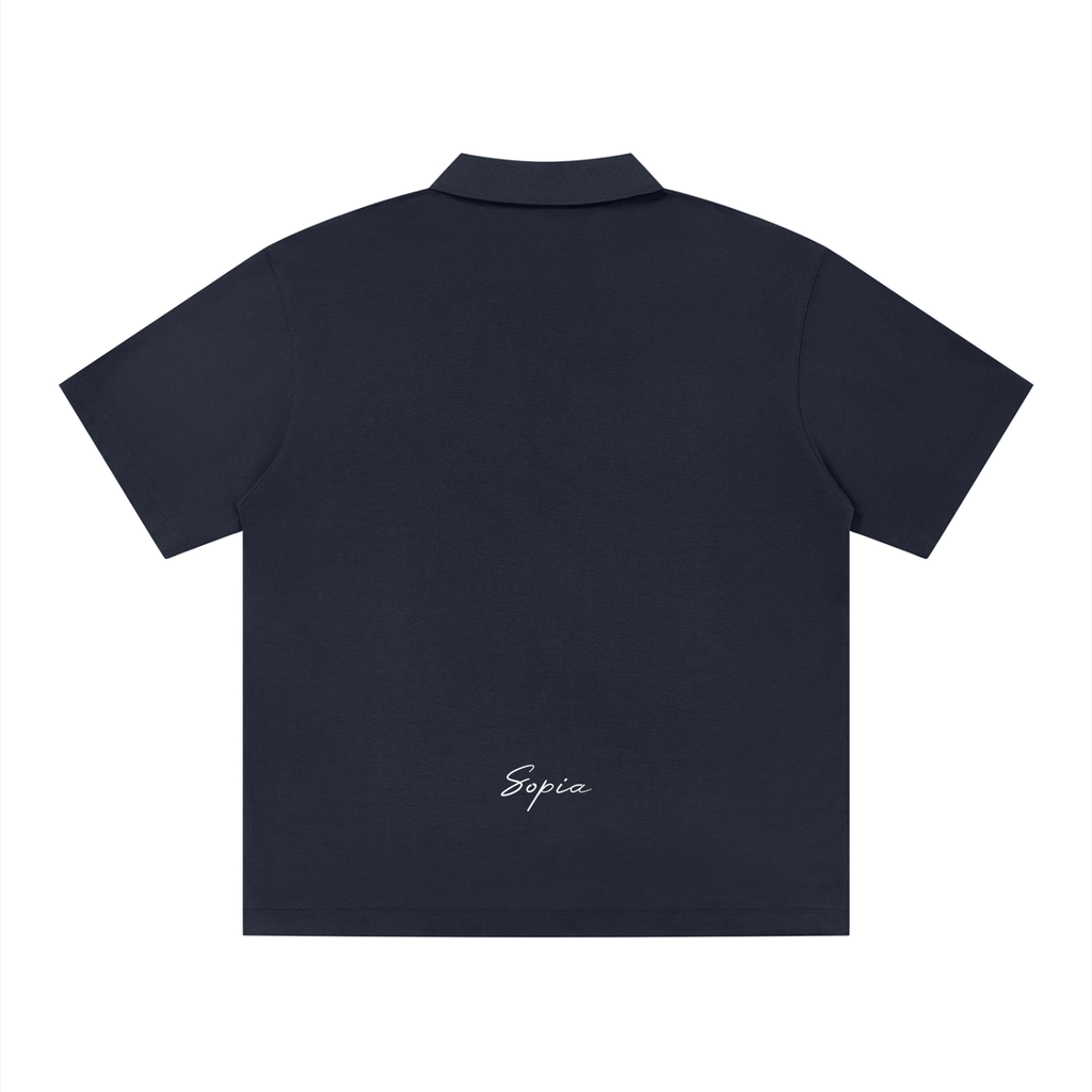 Men's Drop Shoulder Polo Shirt