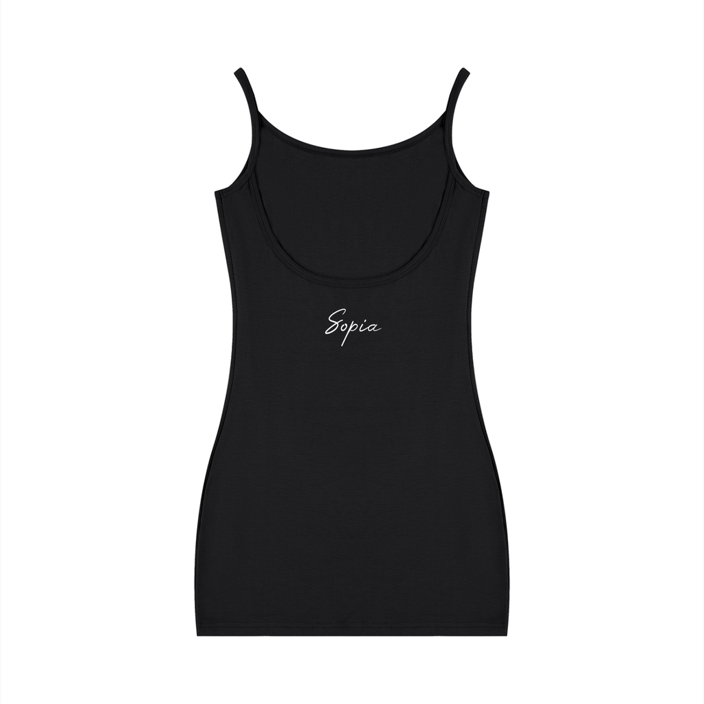 Women's Solid Tight Sleeveless Dress