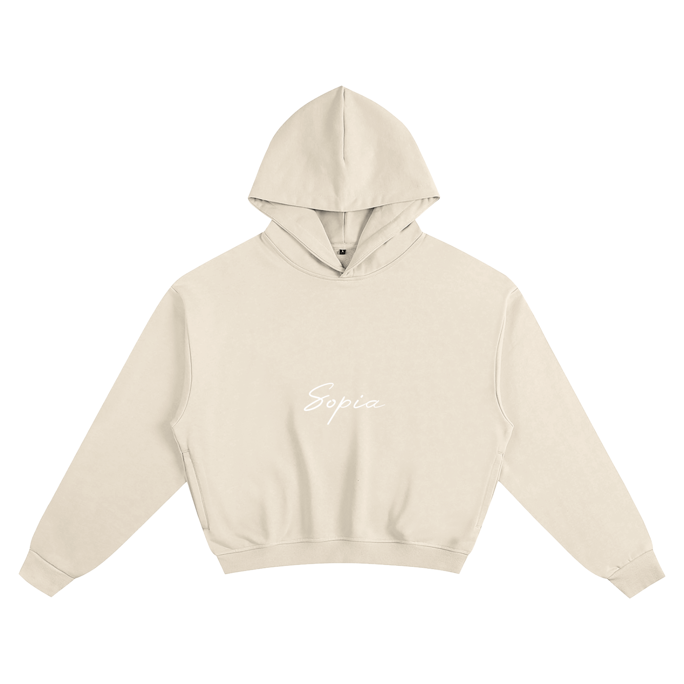 Unisex Cotton Cropped Hoodie