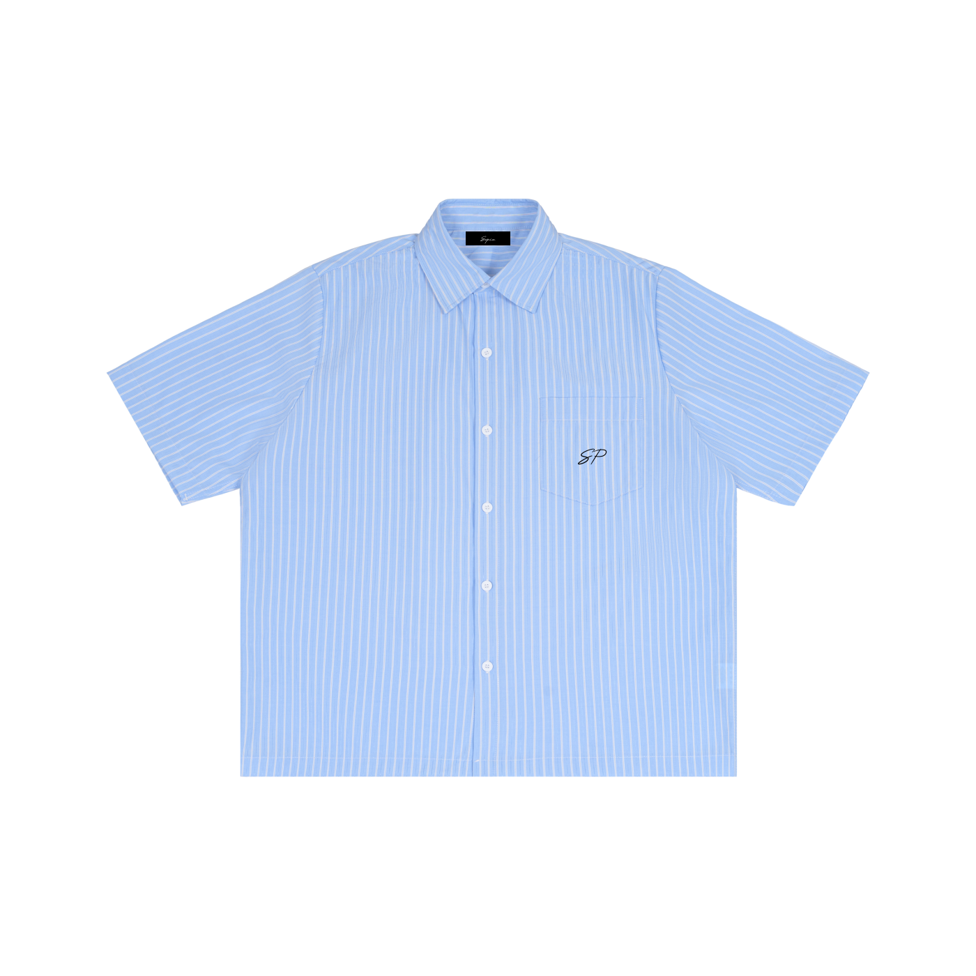 Striped Boxy Short Sleeve Shirt