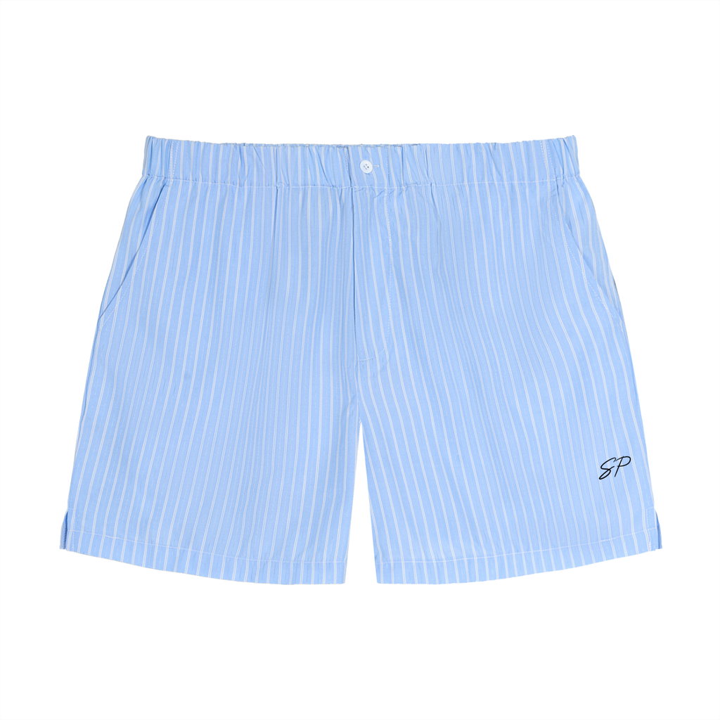 Striped Elastic Waist Shorts