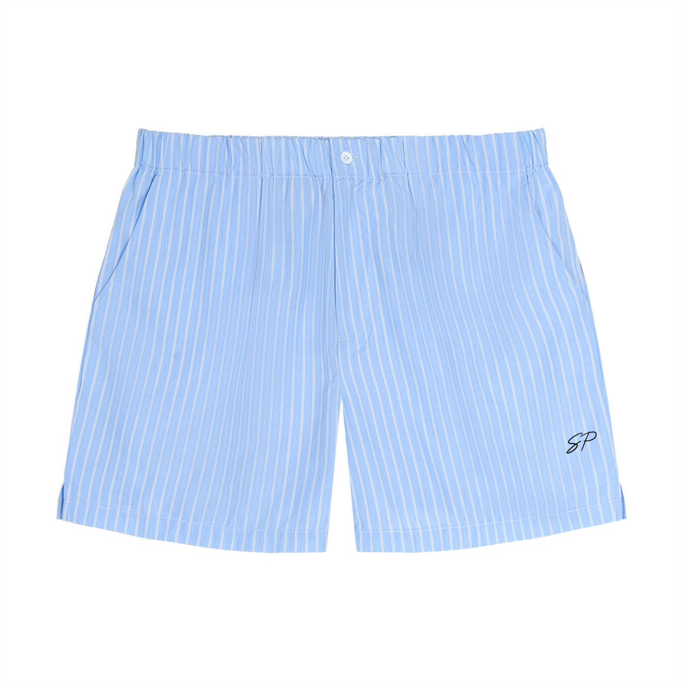 Striped Elastic Waist Shorts