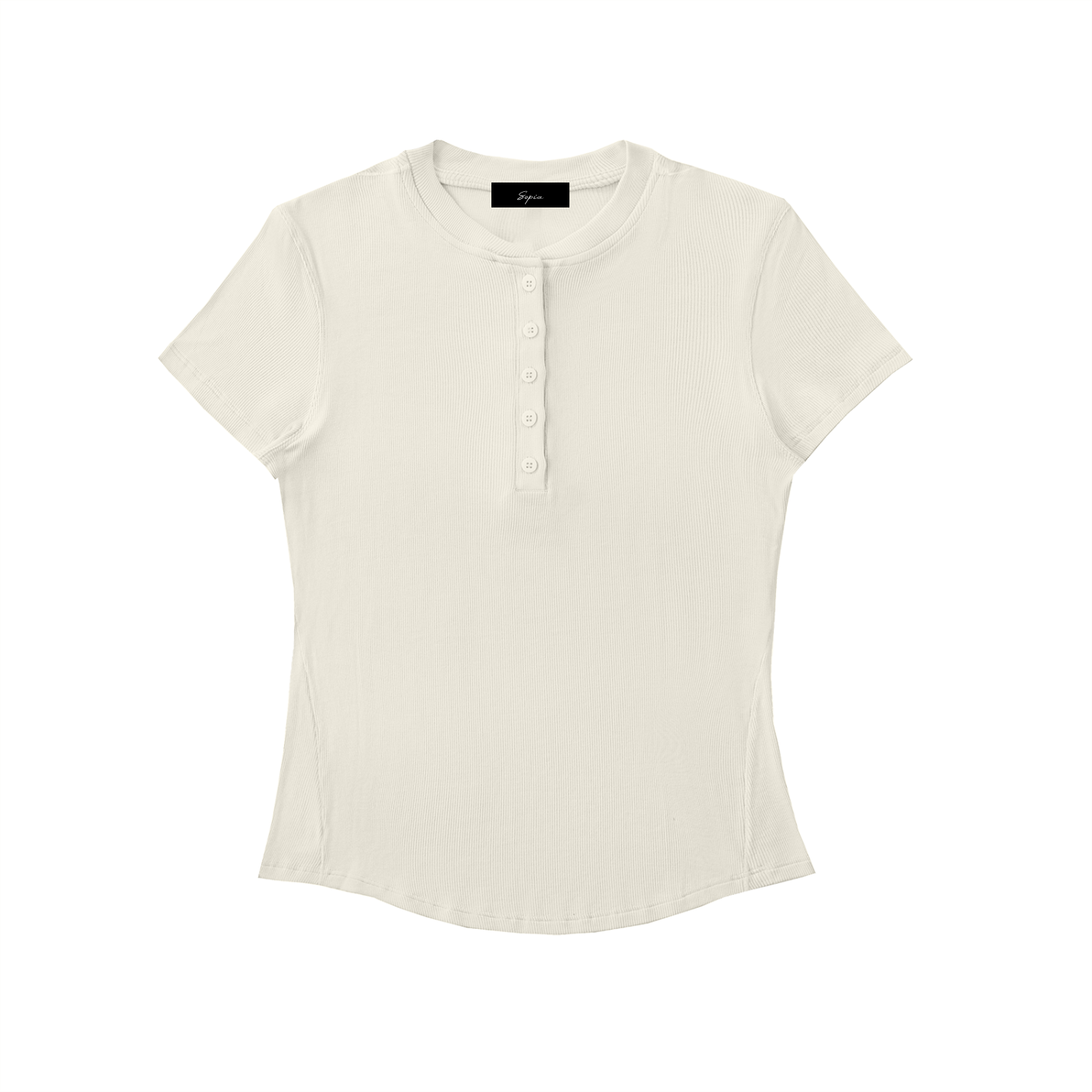 Modal Bodycon Henley Shirt