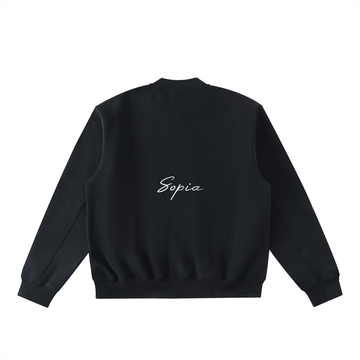 Essential Zip-Up Fleeced Varsity Jacket