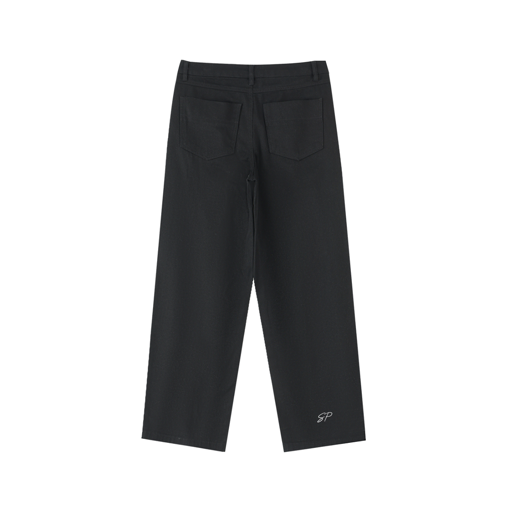 Heavyweight Cotton Straight-Leg Pants