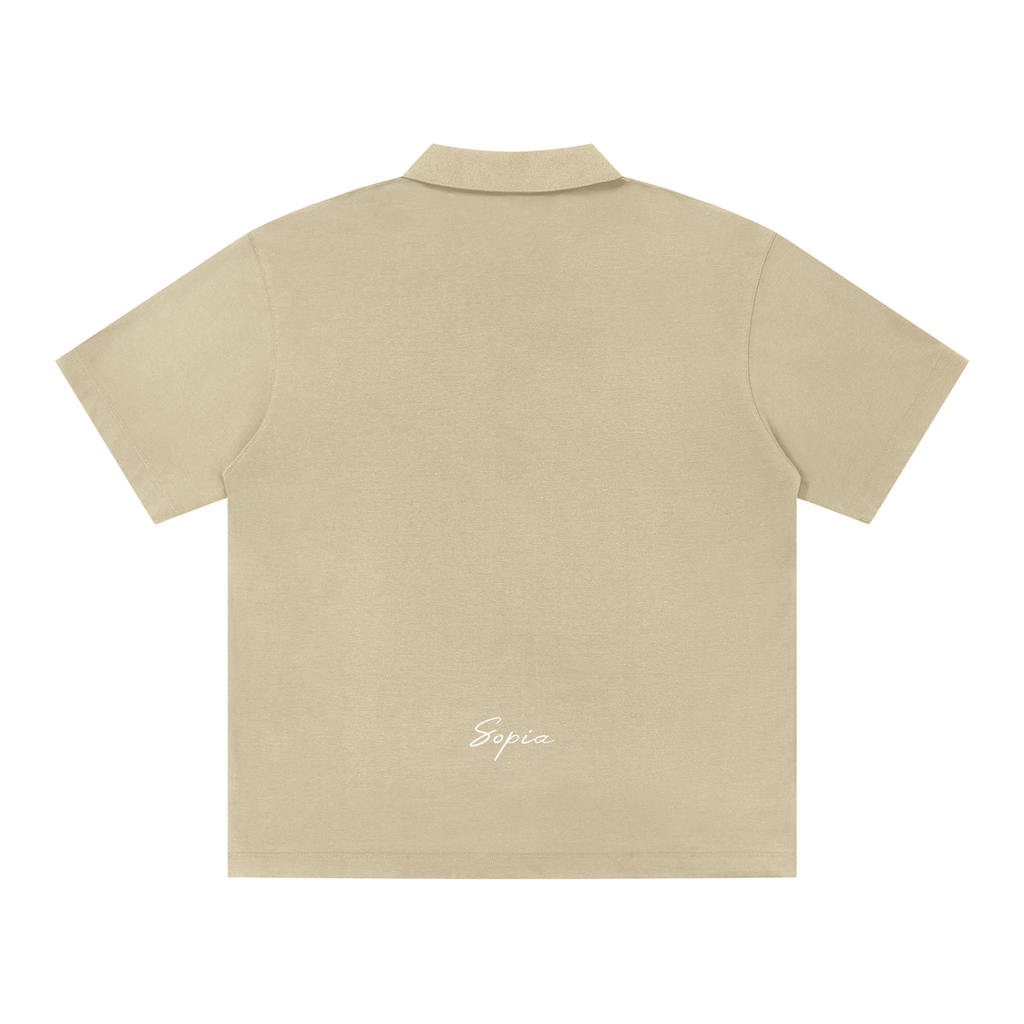 Men's Drop Shoulder Polo Shirt