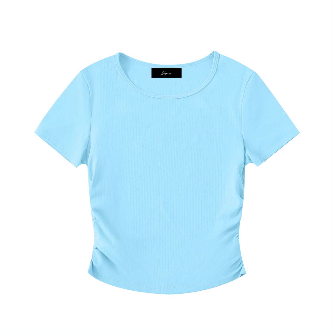Ruched Bodycon Crop Top