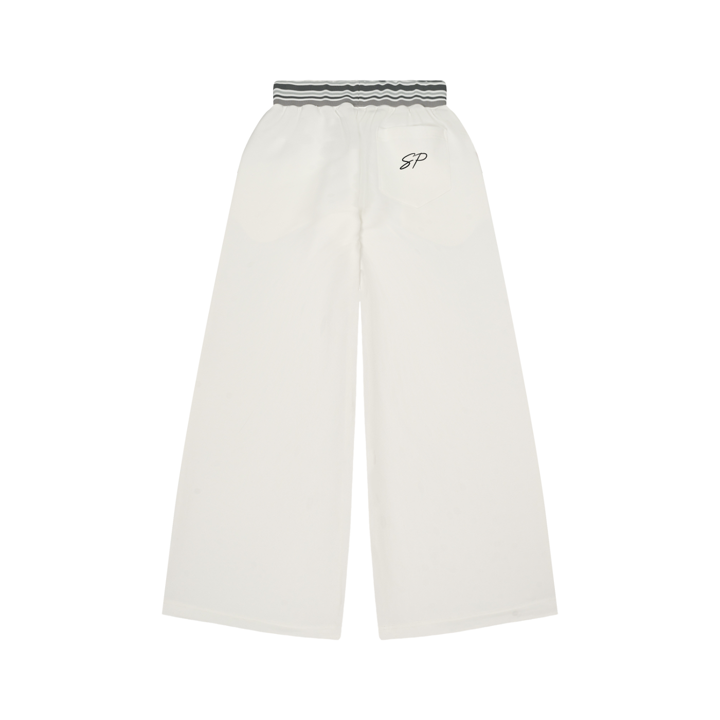 Striped Waist Wide Leg Pants